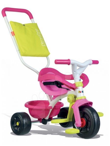 Smoby tricikli Be Fun Confort Rose 740406 rózsaszín-zöld gyerek játék webáruház - játék rendelés online Tricikli | Triciklik 10 hónapos kortól