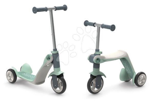 Roller&bébitaxi Reversible Switch 2in1 Scooter Smoby háromkerekű halk haladással a kar magassága 53/63 cm teherbírása 20 kg 18 hó-tól gyerek játék webáruház - játék rendelés online Járművek gyerekeknek | Rollerek | Háromkerekű rollerek