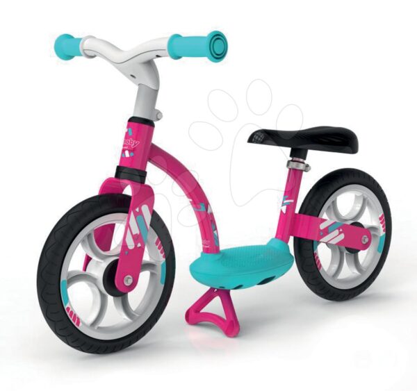Smoby tanulóbicikli Balance Bike Comfort Pink fémszerkezettel és magasságilag állítható üléssel 770123 gyerek játék webáruház - játék rendelés online Járművek gyerekeknek | Bébitaxik | Bébitaxik 18 hónapos kortól
