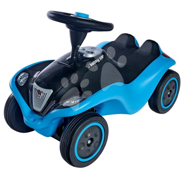 Bébitaxi autó Next Bobby Car Blue BIG kékes-fekete hanggal fénnyel és speciéális hűtőmaszkkal 12 hó-tól gyerek játék webáruház - játék rendelés online Járművek gyerekeknek | Bébitaxik | Bébitaxik 12 hónapos kortól