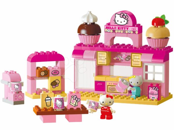 Építőjáték PlayBIG Bloxx Backerei BIG Hello Kitty pékségben barátnőjével 82 darabos és 2 figura 1