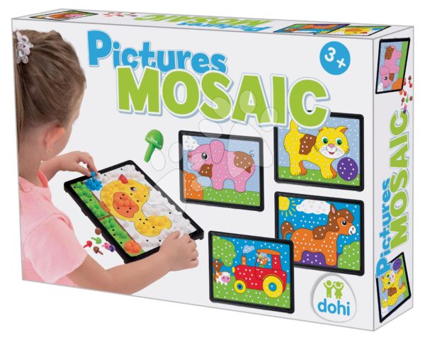Kreatív alkotás Mozaik Dohány nagy 6 színes kép  35*24 cm 3 évtől gyerek játék webáruház - játék rendelés online Kreatív és didaktikus játékok | Kézimunka és alkotás