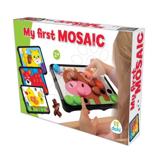 Kreatív alkotás Első mozaikom háziállatok Dohány 8 színes kép  35*24 cm 24 hó-tól gyerek játék webáruház - játék rendelés online Kreatív és didaktikus játékok | Kézimunka és alkotás