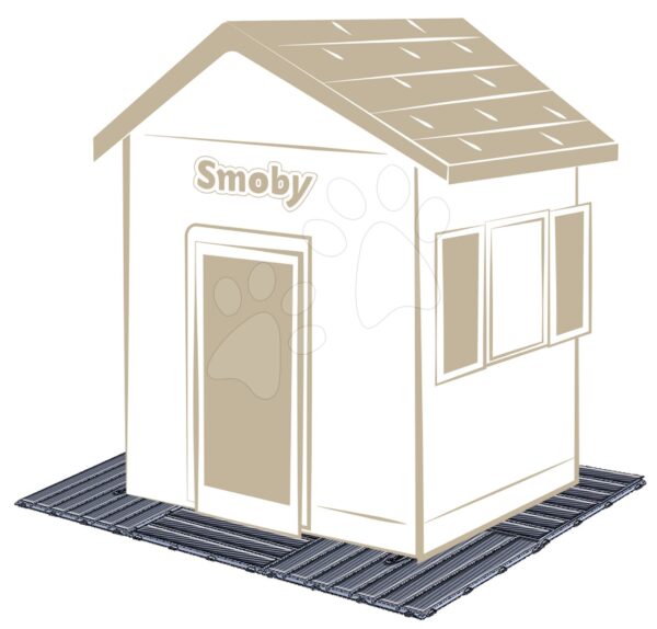 Padlóburkolat minden Smoby házikóhoz vagy terasz és járda kialakítására 6 négyzetből álló szett 45*45 cm/1