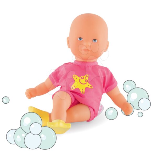 Játékbaba Mini Bath Pink Corolle kék szemekkel és uszonnyal 20 cm 18 hó-tól gyerek játék webáruház - játék rendelés online Játékbabák gyerekeknek | Játékbabák kislányoknak | Játékbabák 18 hónapos kortól