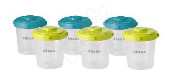 Beaba szett 6 ételtároló doboz 6 clip 200 ml 912482 kék és neon gyerek játék webáruház - játék rendelés online Babakellékek | Babaetetés és szoptatás | Élelmiszer tárolók és dobozok
