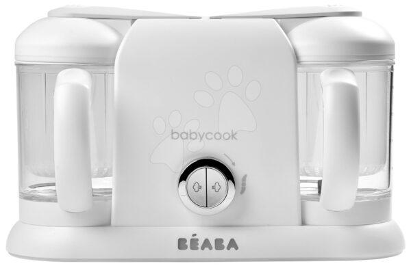 Ételpároló és turmixgép Beaba Babycook® Duo Plus White Silver dupla 0 hó-tól gyerek játék webáruház - játék rendelés online Babakellékek | Babaetetés és szoptatás | Pároló és turmixgépek