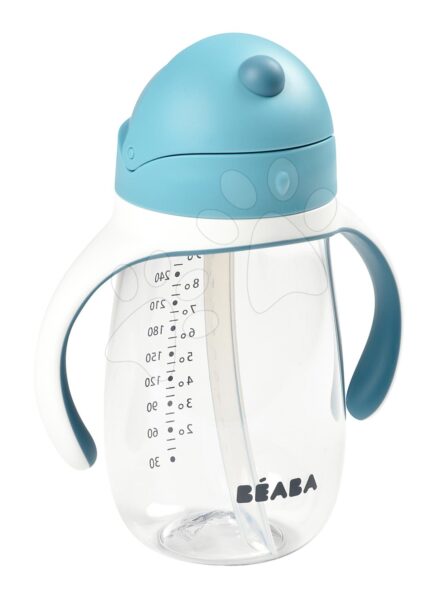 Tanuló ivó palack Bidon Beaba Learning Cup 2in1 Windy Blue 300 ml szívószállal kék 8 hó-tól gyerek játék webáruház - játék rendelés online Babakellékek | Babaetetés és szoptatás | Babaétkezési eszközök  | Gyerek itatópoharak