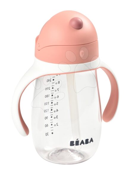 Tanuló ivó palack Bidon Beaba Learning Cup 2in1 Old Pink 300 ml szívószállal rózsaszín 8 hó-tól gyerek játék webáruház - játék rendelés online Babakellékek | Babaetetés és szoptatás | Babaétkezési eszközök  | Gyerek itatópoharak