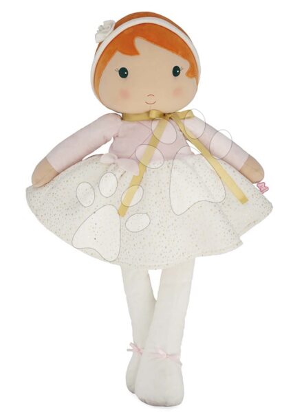 Rongybaba kisbabáknak Valentine Doll Tendresse Kaloo 80 cm fehér ruhácskában puha textilből 0 hó-tól gyerek játék webáruház - játék rendelés online Játékbabák gyerekeknek | Játékbabák kislányoknak | Rongybabák