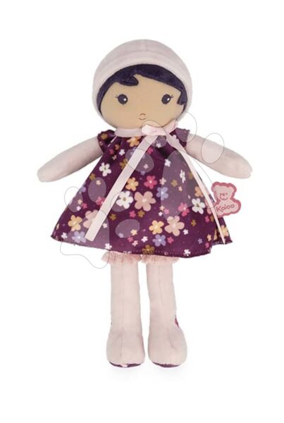 Rongybaba kisbabáknak Violette Doll Tendresse Kaloo 25 cm lila ruhácskában puha textilből 0 hó-tól gyerek játék webáruház - játék rendelés online Játékbabák gyerekeknek | Játékbabák kislányoknak | Rongybabák