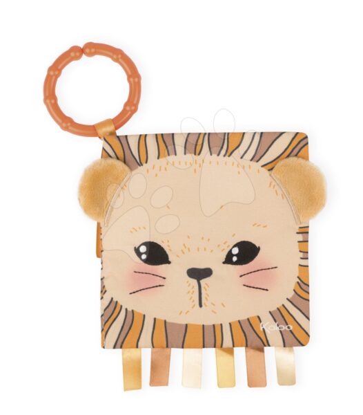 Textil könyv oroszlán The Curious Lion Activity Book Kaloo karikával legkisebbeknek 0 hó-tól gyerek játék webáruház - játék rendelés online Bébijátékok | Kiságy játékok  | Játékok kiságy fölé