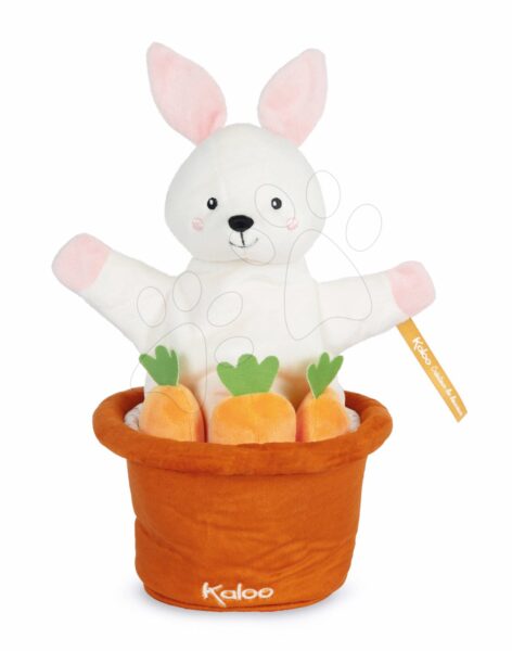 Plüss nyuszi kesztyűbáb Robin Rabbit Kachoo Kaloo meglepetés a virágtartóban 25 cm legkiebbeknek 0 hó-tól gyerek játék webáruház - játék rendelés online Plüssjátékok | Kesztyűbábok