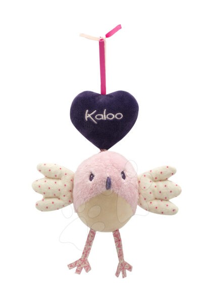 Kaloo plüss kismadár Petite Rose-Music Bird 969875 rózsaszín gyerek játék webáruház - játék rendelés online Legkisebbeknek