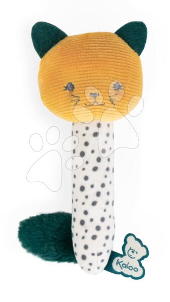 Plüss cica csörgő Maracas a baba érzékszerveinek fejlesztésére Stimuli Kaloo sárga 14 cm 0 hó-tól gyerek játék webáruház - játék rendelés online Bébijátékok | Csörgők és rágókák