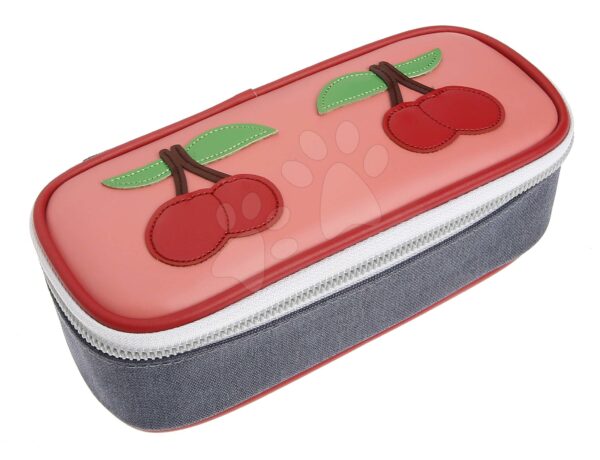 Tolltartó Pencil Box Cherry Pink Jeune Premier ergonomikus luxus kivitel 22*7 cm gyerek játék webáruház - játék rendelés online Kreatív és didaktikus játékok | Iskolai kellékek | Iskolai tolltartók
