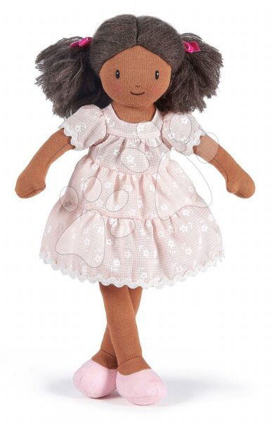 Rongybaba Mia Rag Doll Threadbear 35 cm pihe-puha pamutból sötét copfokkal gyerek játék webáruház - játék rendelés online Játékbabák gyerekeknek | Játékbabák kislányoknak | Rongybabák