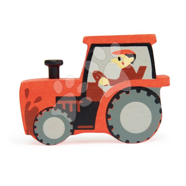 Fa traktor Tractor Tender Leaf Toys gyerek játék webáruház - játék rendelés online Fa gyerekjátékok |  Készségfejlesztő fajátékok