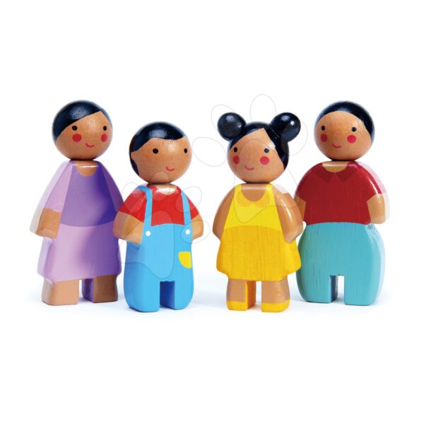 Fa figurák Sunny család Doll Family Tender Leaf Toys anya apa és 2 gyerek gyerek játék webáruház - játék rendelés online Fa gyerekjátékok | Fa babaházak