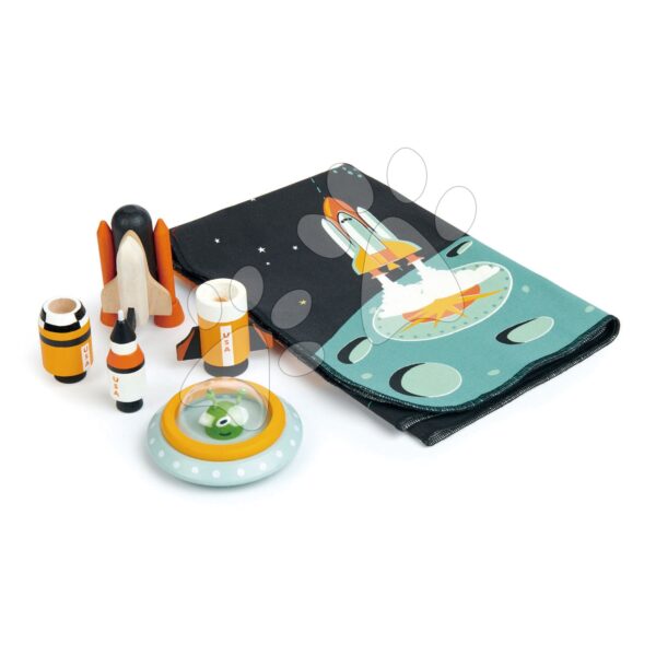 Kaland az Űrben fa készlet Space Adventure Tender Leaf Toys galaxis játszószőnyeggel gyerek játék webáruház - játék rendelés online Fa gyerekjátékok | Fa építőjátékok | Fa építőjátékok Tender Leaf