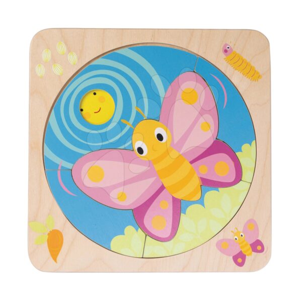 Fa puzzle a pillangó fejlődése Butterfly Life 4in1 Tender Leaf Toys 4 szakasz gyerek játék webáruház - játék rendelés online Fa gyerekjátékok | Fa oktatójátékok
