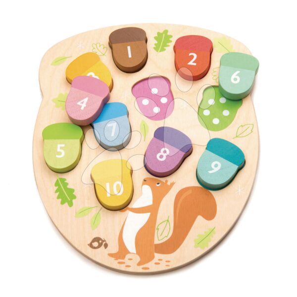 Fa makk How Many Acorns? Tender Leaf Toys 10 darab számozott makk 18 hó-tól gyerek játék webáruház - játék rendelés online Fa gyerekjátékok | Fa oktatójátékok