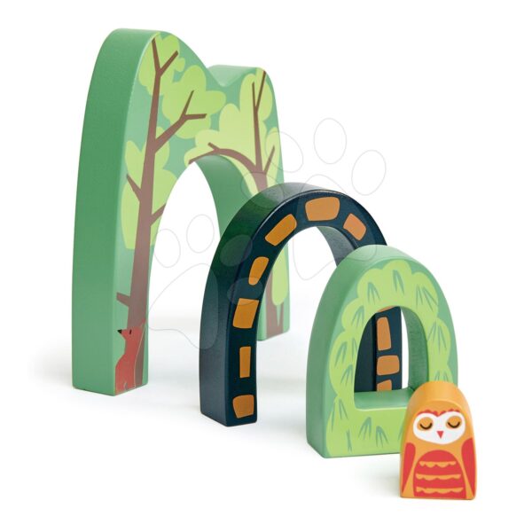 Fa hegyi alagút Forest Tunnels Tender Leaf Toys 3 fajta egy kis bagollyal a közepén gyerek játék webáruház - játék rendelés online Fa gyerekjátékok |  Készségfejlesztő fajátékok
