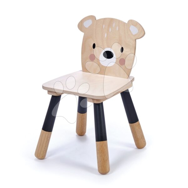 Fa kisszék mackó Forest Bear Chair Tender Leaf Toys gyerekeknek 3 évtől gyerek játék webáruház - játék rendelés online Fa gyerekjátékok | Fa gyerekbútor