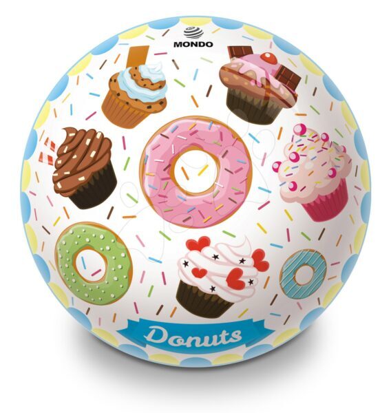 Mondo gumi meselabda Donuts és Ice Cream 23 cm átmérővel 6640 gyerek játék webáruház - játék rendelés online Kerti játékok  | Sport és kerti játékok | Labdák | Meselabdák