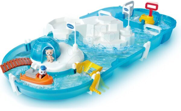 Vízi pálya Polar AquaPlay kutató állomás vízpumpával az Északi-sarkon jegesmedvével csónakban 2 figura gyerek játék webáruház - játék rendelés online Vízi pályák | Vízi pályák gyerekeknek