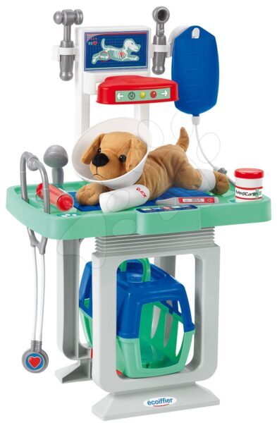 Állatklinika kutyussal Medical Écoiffier infúzióval és 15 kiegészítővel 18 hó-tól gyerek játék webáruház - játék rendelés online Szerepjátékok | Orvosok és állatorvosok | Orvosi kocsik gyerekeknek