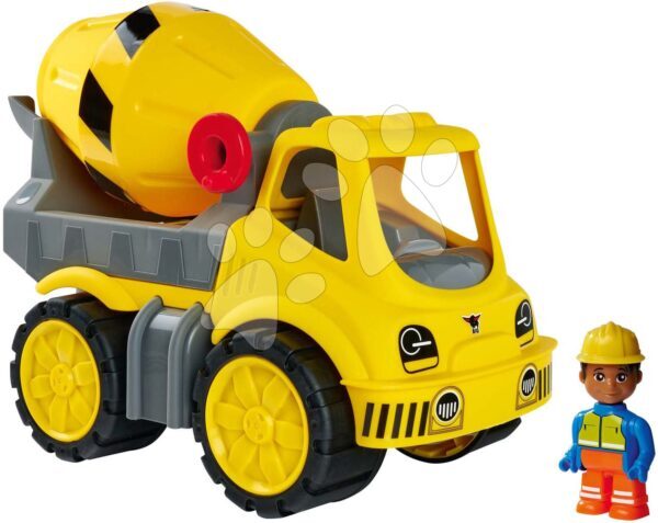 Betonkeverő autó Power Worker cement Mixer+Figurine BIG mozgatható részekkel és gumikerekekkel 2 évtől gyerek játék webáruház - játék rendelés online Játékautók és szimulátorok | Játék építőgépek