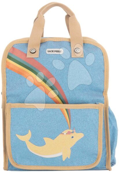 Iskolai hátizsák Backpack Amsterdam Large Dolphin Jack Piers nagy ergonomikus luxus kivitel 6 évtől  36*29*13 cm gyerek játék webáruház - játék rendelés online Kreatív és didaktikus játékok | Iskolai kellékek | Iskolai hátizsákok