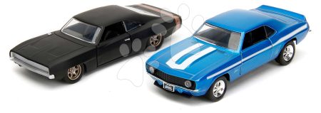 Kisautók Chevrolet Camaro 1969 és Dodge Charge Wide Body 1968 Fast & Furious Twin Pack Jada fém nyitható részekkel hossza 13 cm 1:32 gyerek játék webáruház - játék rendelés online Játékautók és szimulátorok | Játékautók és járművek