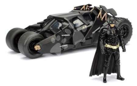 Kisautó Batman The Dark Knight Batmobile Jada fém nyitható pilótafülkével és Batman figurával hossza 20