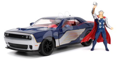 Kisautó Marvel Dodge Challenger SRT Hellcat Jada fém nyitható részekkel és Thor figurával hossza 20 cm 1:24 gyerek játék webáruház - játék rendelés online Játékautók és szimulátorok | Játékautók és járművek