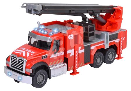 Tűzoltókocsi Mack Granite Fire Truck Majorette fém hanggal és fénnyel 22 cm hosszú gyerek játék webáruház - játék rendelés online Játékautók és szimulátorok | Teherautók