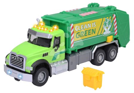 Szemeteskocsi Mack Granite Garbage Truck Majorette fém hanggal és fénnyel 22 cm hosszú gyerek játék webáruház - játék rendelés online Játékautók és szimulátorok | Teherautók