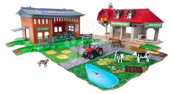 Garázs farm Creatix Farm Station Majorette Bio bolt traktorral és állatokkal 5 éves kortól gyerek játék webáruház - játék rendelés online Játékautók és szimulátorok | Garázsok