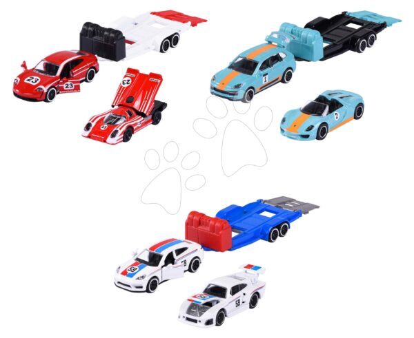 Kisautók pótkocsival Porsche Motorsport Race Trailer Majorette fém nyitható részekkel 19 cm hosszú gyerek játék webáruház - játék rendelés online Játékautók és szimulátorok | Játékautók