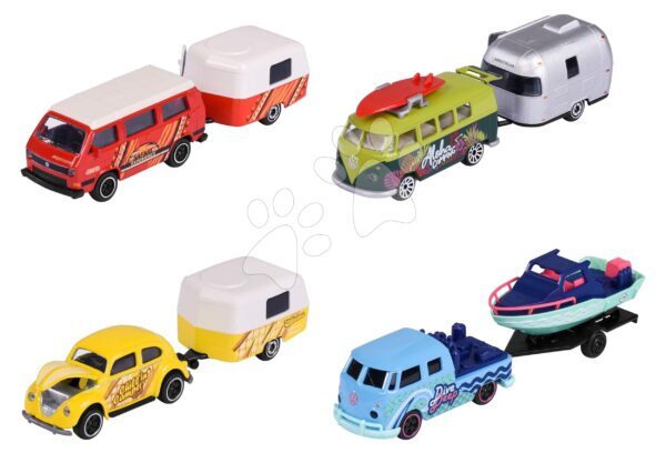 Kisautó pótkocsival VW The Originals Trailer Majorette fém felfüggesztéssel 13 cm hossza 4 fajta gyerek játék webáruház - játék rendelés online Játékautók és szimulátorok | Játékautók