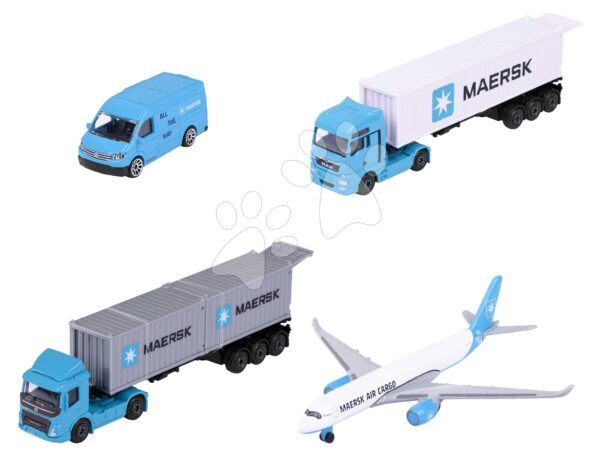 Kisautó szállító MAERSK Transport Vehicles Majorette fém 17 cm hosszú 3 fajta gyerek játék webáruház - játék rendelés online Játékautók és szimulátorok | Teherautók