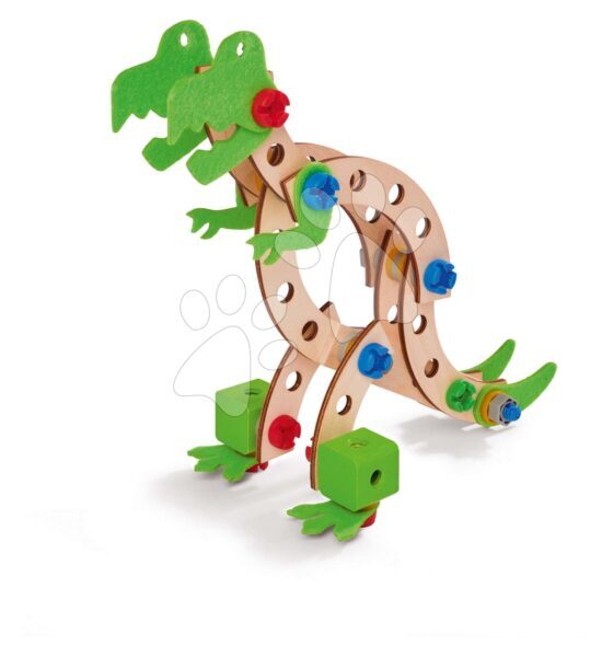 Fa építőjáték Dinosaurus Constructor Eichhorn 3 modell 100 darabos 5 évtől gyerek játék webáruház - játék rendelés online Fa gyerekjátékok | Fa építőjátékok | Fa építőjátékok Eichhorn