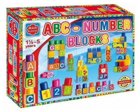 Dohány gyerek építőjáték Maxi Blocks ABC - Number 682 gyerek játék webáruház - játék rendelés online Építőjátékok | Dohány építőkockák
