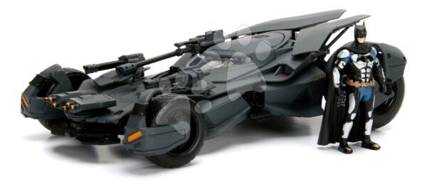 Kisautó Batmobil Justice League Jada fém nyitható pilótafülkével és Batman figurával hossza 22