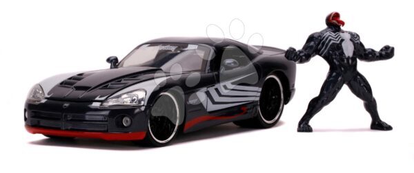 Kisautó Dodge Viper SRT10 Marvel Jada fém nyitható részekkel és Venom figura hossza 19 cm 1:24 gyerek játék webáruház - játék rendelés online Játékautók és szimulátorok | Játékautók és járművek
