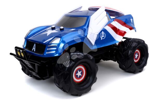 Távirányítós kisautó RC Attack Captain America Marvel Jada terepjáró felfüggesztéssel hossza 25 cm 1:14 gyerek játék webáruház - játék rendelés online Játékautók és szimulátorok | Távirányítós járművek