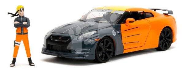 Kisautó Nissan GT-R 2009 Jada fém nyitható részekkel és Naruto figura hossza 20 cm 1:24 gyerek játék webáruház - játék rendelés online Játékautók és szimulátorok | Játékautók és járművek