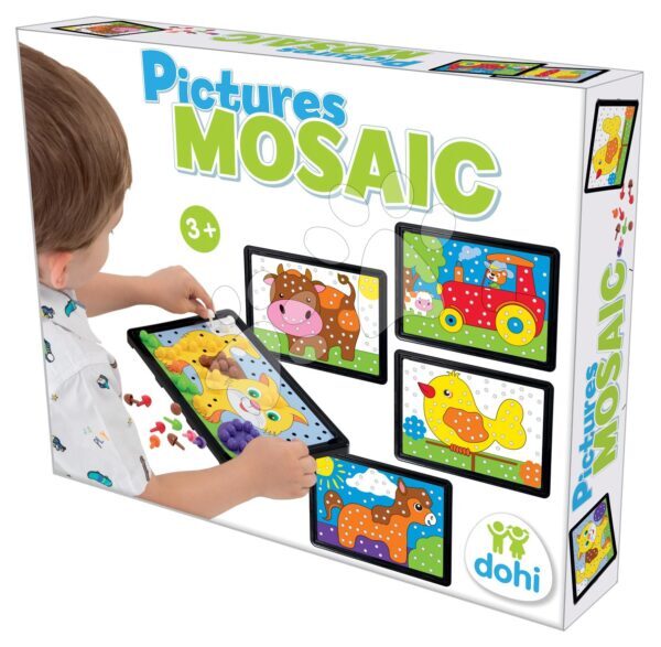 Kreatív alkotás Mozaik Dohány 8 színes kép 24*20 cm  3 évtől gyerek játék webáruház - játék rendelés online Kreatív és didaktikus játékok | Kézimunka és alkotás