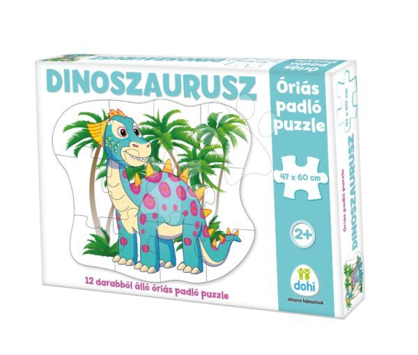 Padló puzzle dinoszaurusz Dohány óriás 12 drb 24 hó-tól gyerek játék webáruház - játék rendelés online Bébijátékok | Érzékek és motorika fejlesztése   | Bébi puzzle
